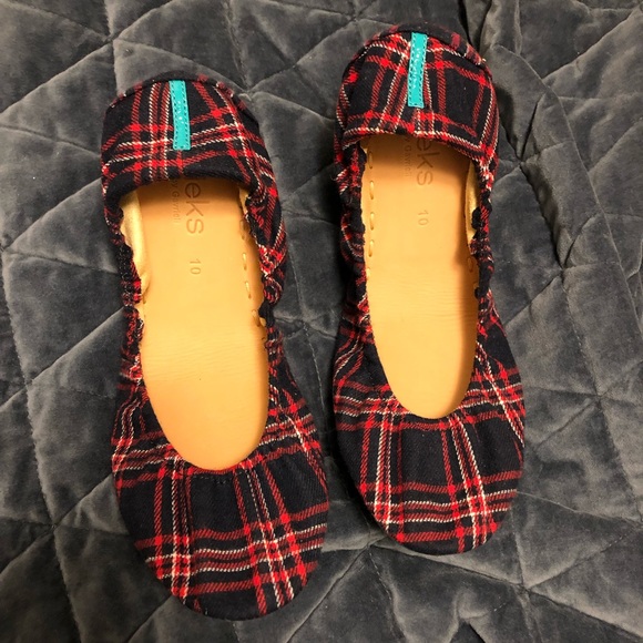 tieks heritage plaid